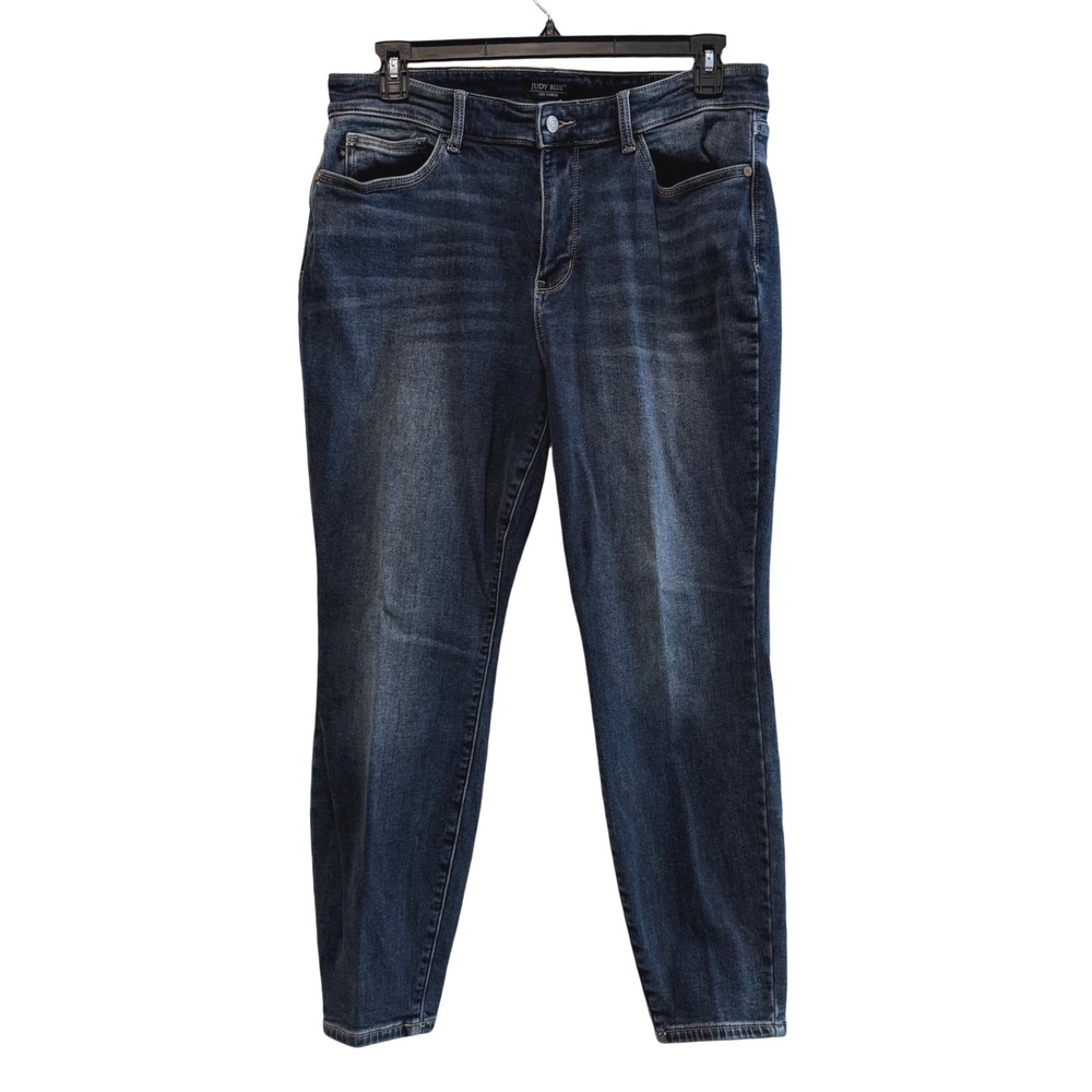 Judy Blue Skinny Jean Dark Wash Fleece Lined Stretch Denim Women 16W JB82639DKPL